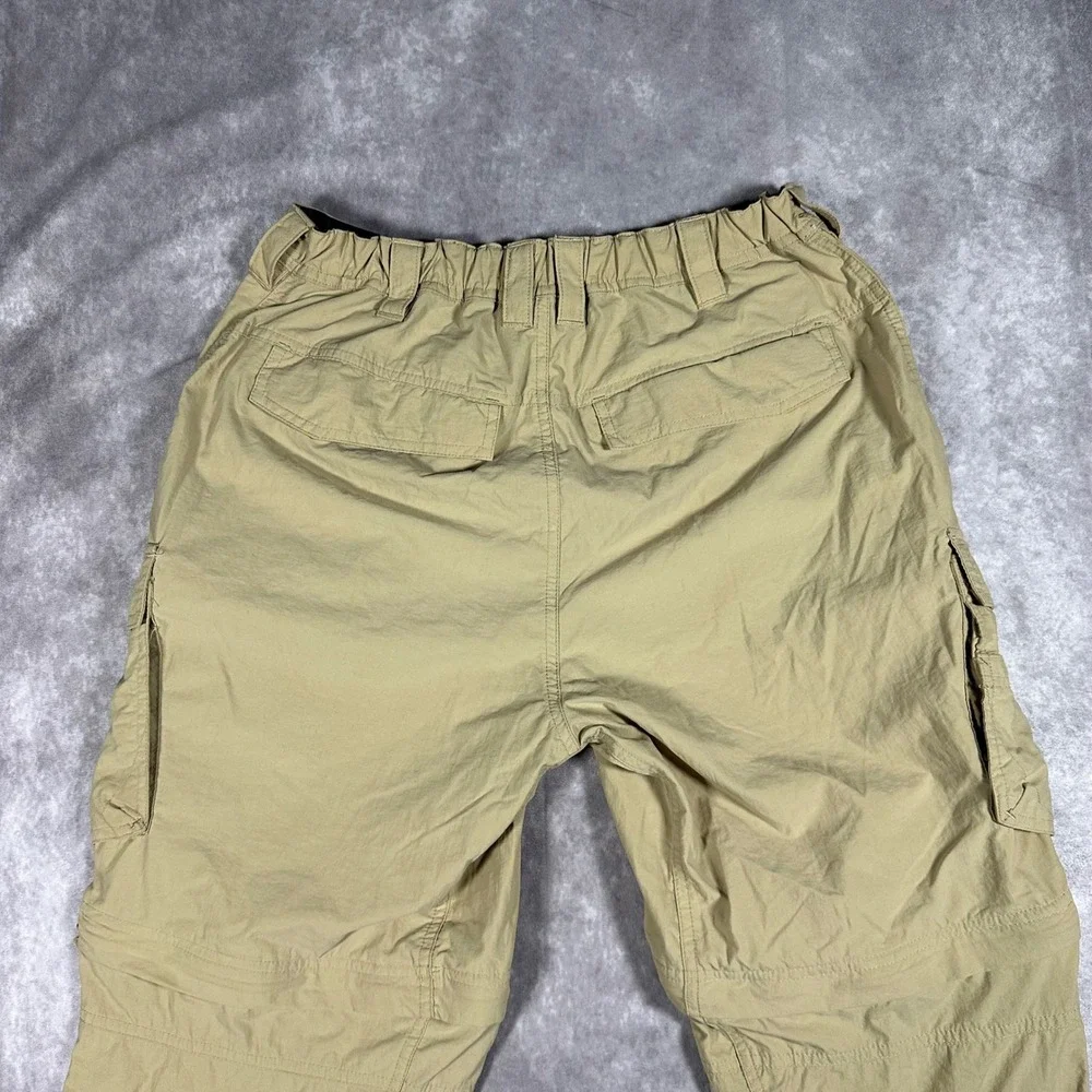 REI Sahara Convertible Cargo Pants Mens 28x30 Khaki Tan Hiking Zip Off Outdoor